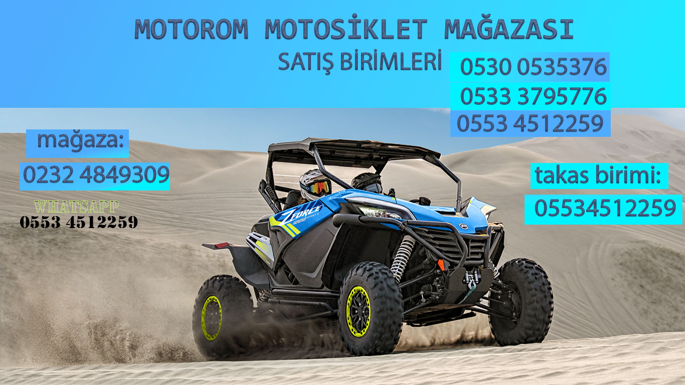 Motorom |Motosiklet Sıfır ve İkinci El  -Elektirikli Otomobil- ATV & UTV - Teknik Servis